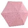 天堂伞 伞 三折超细 晴雨伞 粉色 繁星点点3336E1-1405