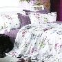 豪美家纺 高档丝绵贡缎大提花四件套 花舞摇曳
