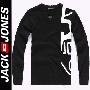 JACK JONES 黑灰枚红 三色 前后字母设计 时尚男士毛衣 W12
