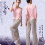 瑜珈服 路伊梵 2010春款圆领T恤休闲长裤健身服 瑜伽服套装5516