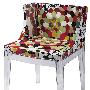 KARTELL花布水晶餐椅办公椅修闲椅 / philippe starck 设计