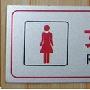 【厂家直销】女洗手间门牌 指示牌 铝塑板标识牌