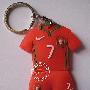 2010年南非世界杯葡萄牙队7号C罗小小罗球衣软胶双面钥匙扣