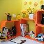 鹿游记创意家居橙色正方形家具 家居装饰 陈列柜 书架 置物架