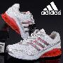 阿迪达斯adidas 女子跑步鞋 阿迪女鞋 女式运动鞋 白红
