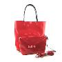 W0607MB玟红色简约主义竖版时尚大包 配套斜挎小包 实用 风靡日韩