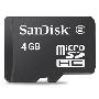 【SanDisk代理】Sandisk (MicroSD)4G TF卡 4G 手机内存卡（4G）