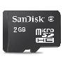 【SanDisk代理】Sandisk (MicroSD)2G TF卡 2G 手机内存卡（2G）