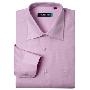 洛兹法雷德男士衬衫商务衬衫粉色斜纹长袖衬衫 611142191-1