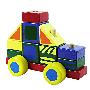 宏基木制玩具-积木警车HJD93173-S