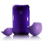 iskin 3G iPhone TPU环保材料保护套 内雕电波花纹 薰衣紫