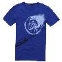 TAKUM日本潮牌-限量发售经典莫西干人像蓝色圆领T恤TK2111-053 L (175/92A)