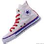 6折 匡威 CONVERSE ALL STAR 刺绣系列米蓝色高帮170948