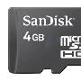 Sandisk MicroSDHC(TF)卡 4GB 手机必备品 送价值19元川宇读卡器