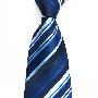 深蓝系经典条纹正装时尚领带 IFSONG*KDT307