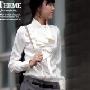 2010新款 热卖 韩版 女 春夏衬衫9335#韩版蝴蝶结气质衬衫白色
