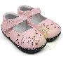 女宝宝凉鞋 婴儿学步鞋 软底材质带防滑 小牛皮手工缝包 粉色GN