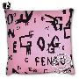 Benko缤果涂鸦抱枕 靠垫（纷果—粉红） 沙发抱枕 装饰 夏季用