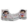 城市公主 韩版中帮舒适帆布手绘儿童鞋手绘涂鸦平底鞋ER-Z006