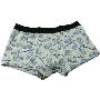 棉花共和国 男士平脚内裤 灰色轮胎花纹 01121008-XL