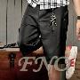 2010新款 彩色缎面华丽个性装饰西装短裤 休闲短裤 FNO-K029