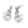 ISADORA-韩国进口耳环-Swarovski&925银材质-五彩花瓣