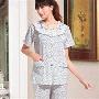+美雁 2010夏季最新款女士舒适纯棉套 睡衣家居服 2016178