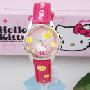 香港专柜正品Hello Kitty~玫红皮带可爱女孩~儿童手表~清新的花香