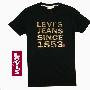 levis/李维斯 专柜正品 时尚烫金字母图案 热卖爆款短袖T恤
