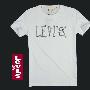 levis/李维斯 专柜正品 levis抽象凹凸感印花 夏日金典短袖T恤