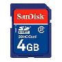 【Sandisk代理】 Sandisk 4GB SD卡 Class4 SDHC 相机卡 (4G)