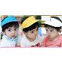 韩国进口婴儿童帽/宝宝时尚空顶帽/太阳帽  黄色