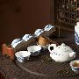 景德镇陶瓷茶具11头青花套装茶壶茶叶罐 JDCJ077