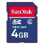 [免运费]SanDisk 闪迪 SDHC Class2 4G 蓝色 SD闪存卡