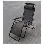 特斯林透气面料 豪华沙滩椅 折叠椅 午休椅 [黑色]折叠床