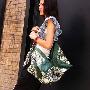 蓝玉宛原创设计包袋夏款绿色折纸系列斜挎休闲时尚女包10041