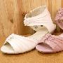 e创 ANZi 2010夏款 羊皮 低跟脚踝绑带个性罗马女休闲凉鞋 特价