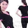 三蒂东子2010年春夏款瑜伽服跳操服8020TR;黑+玫红