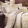 梦洁丝羽仿真丝提花欧式床罩式豪华九件套卡丹雅斯水绿床上用品