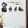 [新饰线墙贴]欢乐厨房 水果韩国贴纸个性客厅电视背景宜家橱柜贴