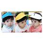韩国进口婴儿童帽/宝宝时尚空顶帽/太阳帽  蓝色