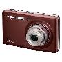 爱国者 aigo 数码相机F100 咖啡色--千万像素，锂电池，全景相机