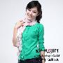 韩国 经典 时尚 圆领 包扣 糖果色 开衫 针织衫 PY2575