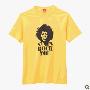 [MT]10时尚 新款 短袖印花T恤 Jimi Hendrix 黄色