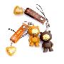 韩国MISS-树脂情侣手机链挂件-Teddy熊伴侣（来电显示）