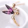 RP474 时尚精品◆紫水晶翅膀的快乐天使项链