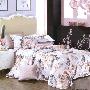裴罗莱新款七彩丝丝棉提花床上用品全棉四件套lf61