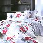 最新全棉60*60贡缎长绒棉床上用品四件套220*240被套lf54