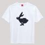 [MT]10时尚 新款 短袖印花T恤 Running rabbit 白色