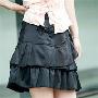 货到付款2010夏装新款韩版时尚可爱蝴蝶结不规则层层蛋糕短裙